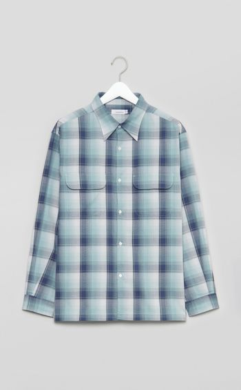 レギュラーカラーチェックシャツ