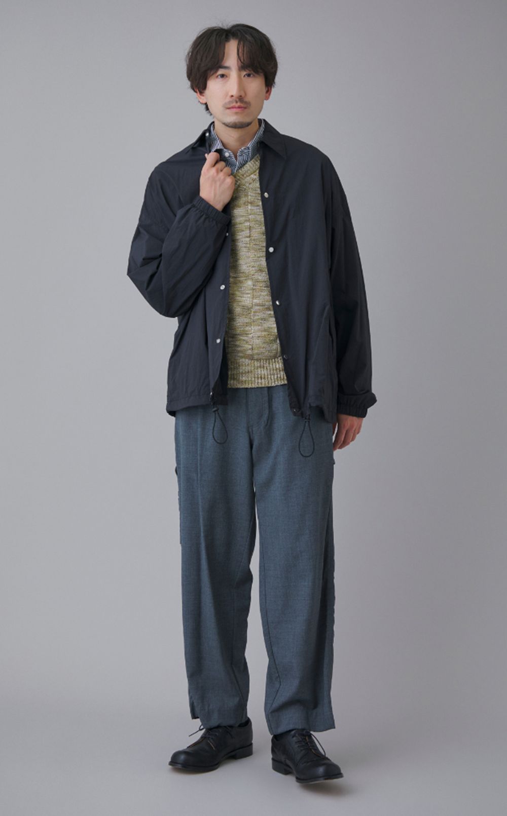 ナイロンロゴコーチジャケット