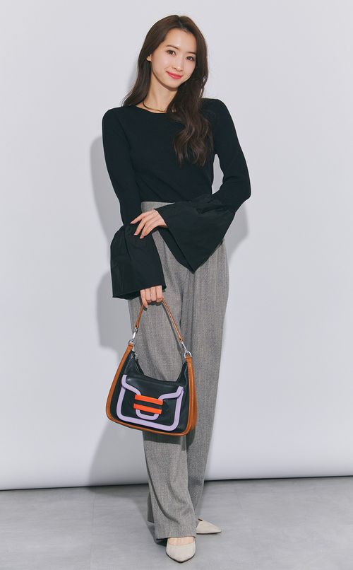 タフタスリーブニットプルオーバー