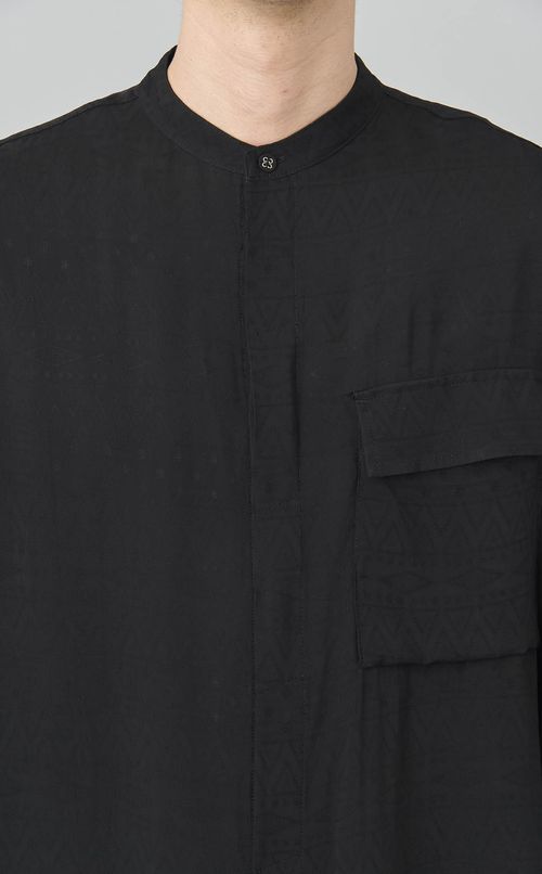 ジャガードロングスリーブシャツ