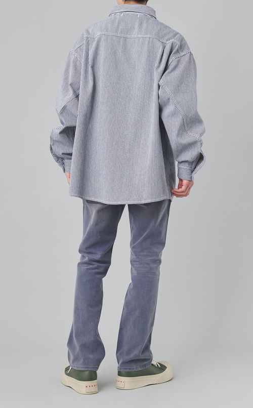 ヒッコリーストライプワークシャツ