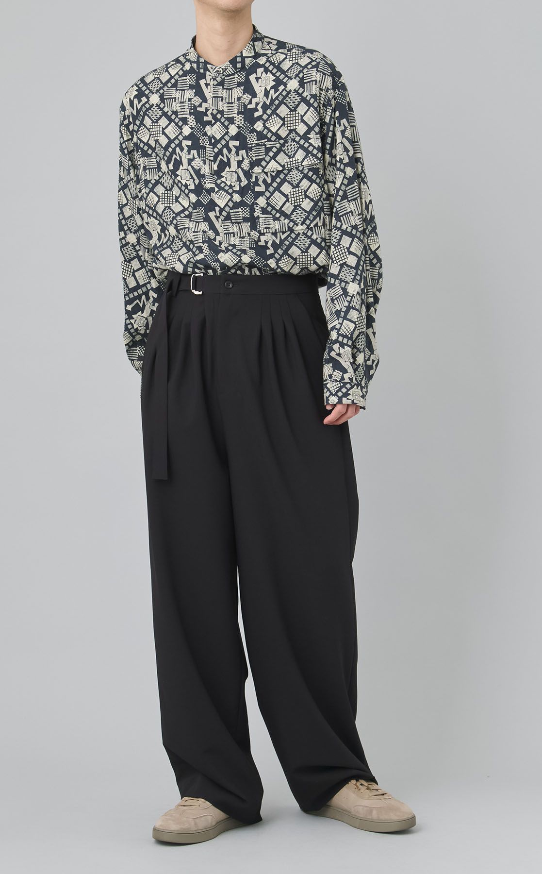 White Mountaineering｜4タックワイドパンツ