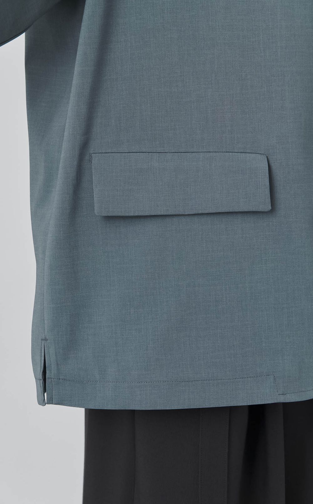 ポプリン3ボタンジャケット