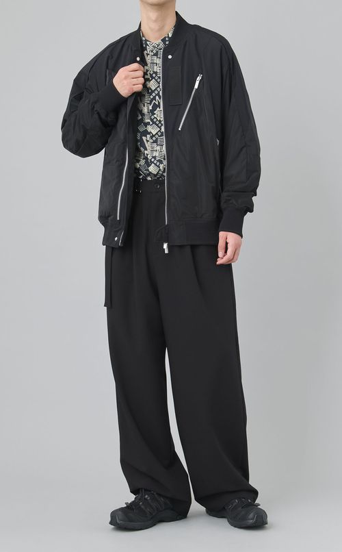 アシンメトリーフライトジャケット