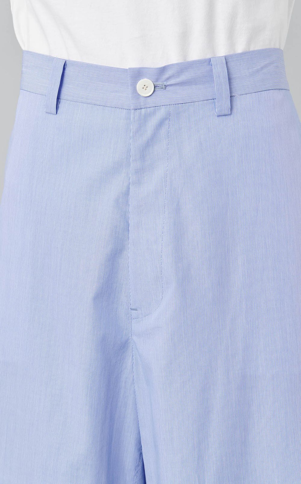 ピンストライプクロップドパンツ