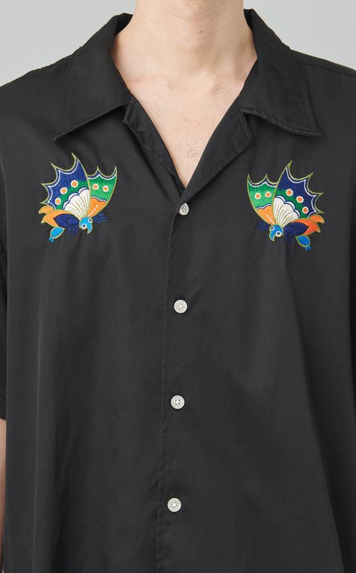 エンブロイダリーオープンカラーシャツ