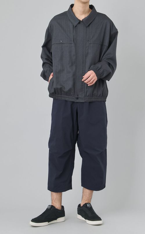 ウールサテンブルゾン