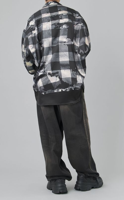 TATAトロンプルイユチェックシャツ