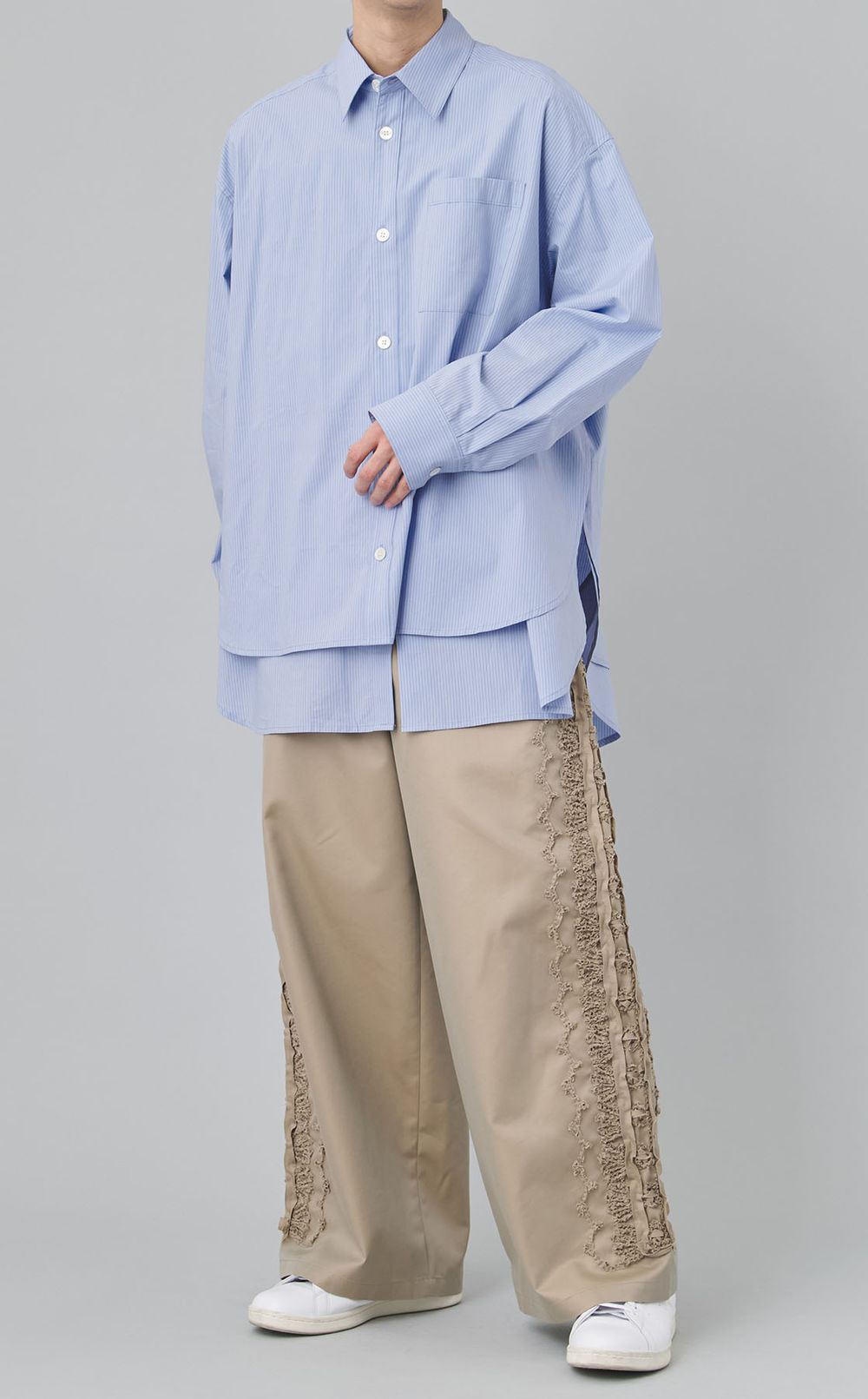 レイヤードオーバーシャツ