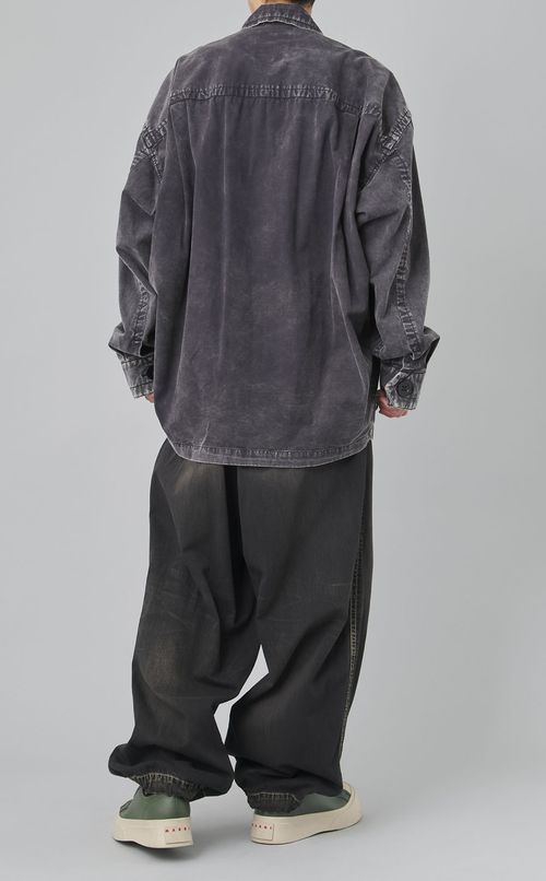 リップストップミリタリーシャツブルゾン