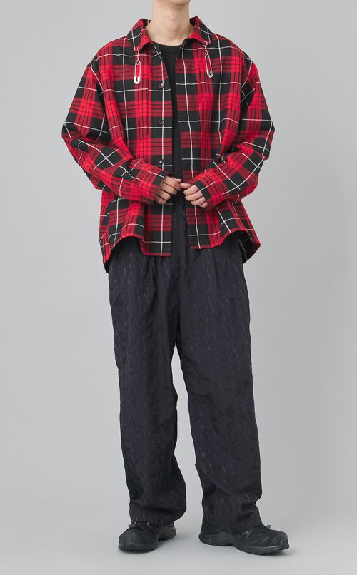 チェックテーラードパターンシャツ