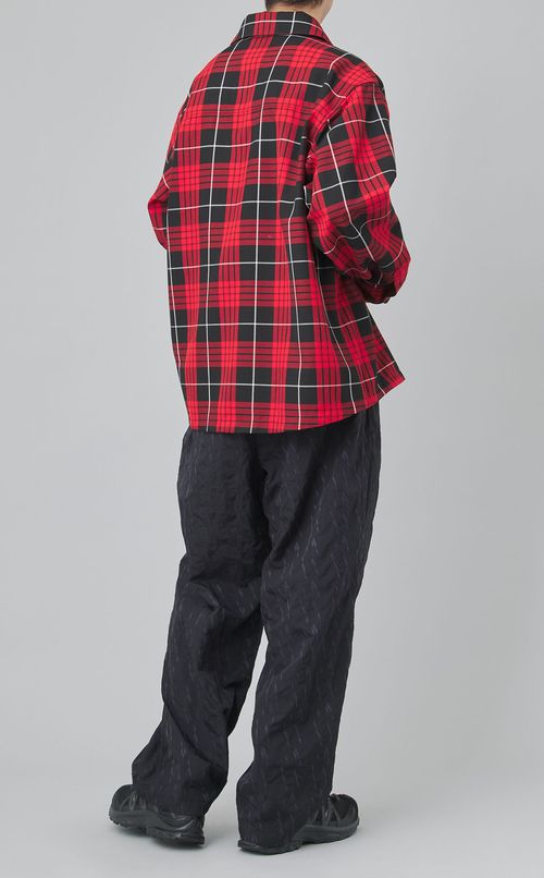 チェックテーラードパターンシャツ