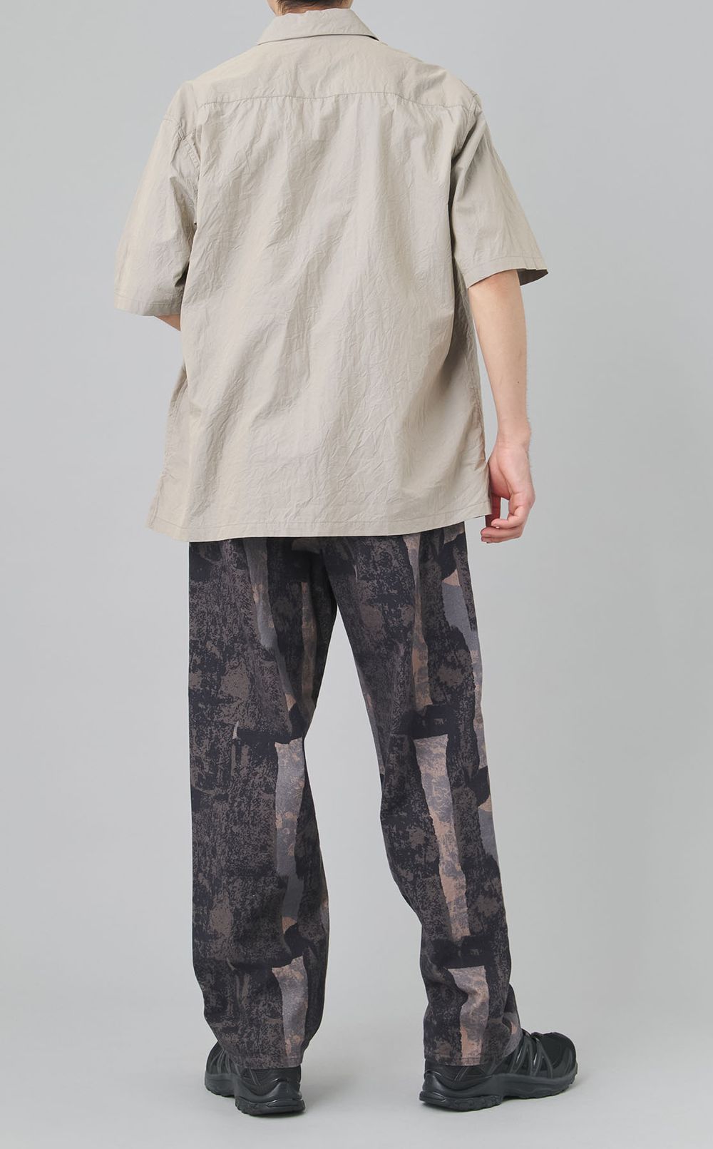 オープンカラーショートスリーブシャツ