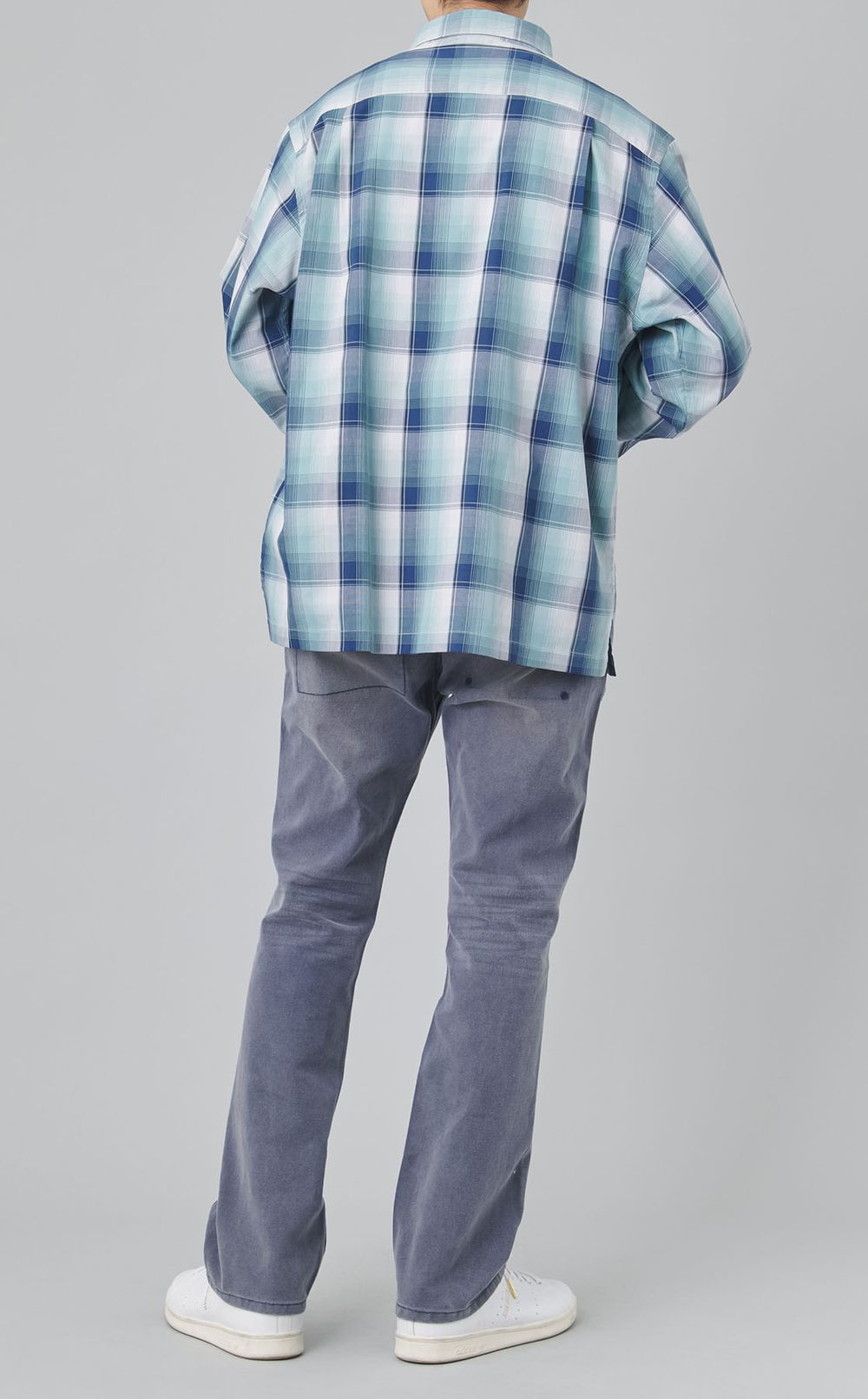 レギュラーカラーチェックシャツ