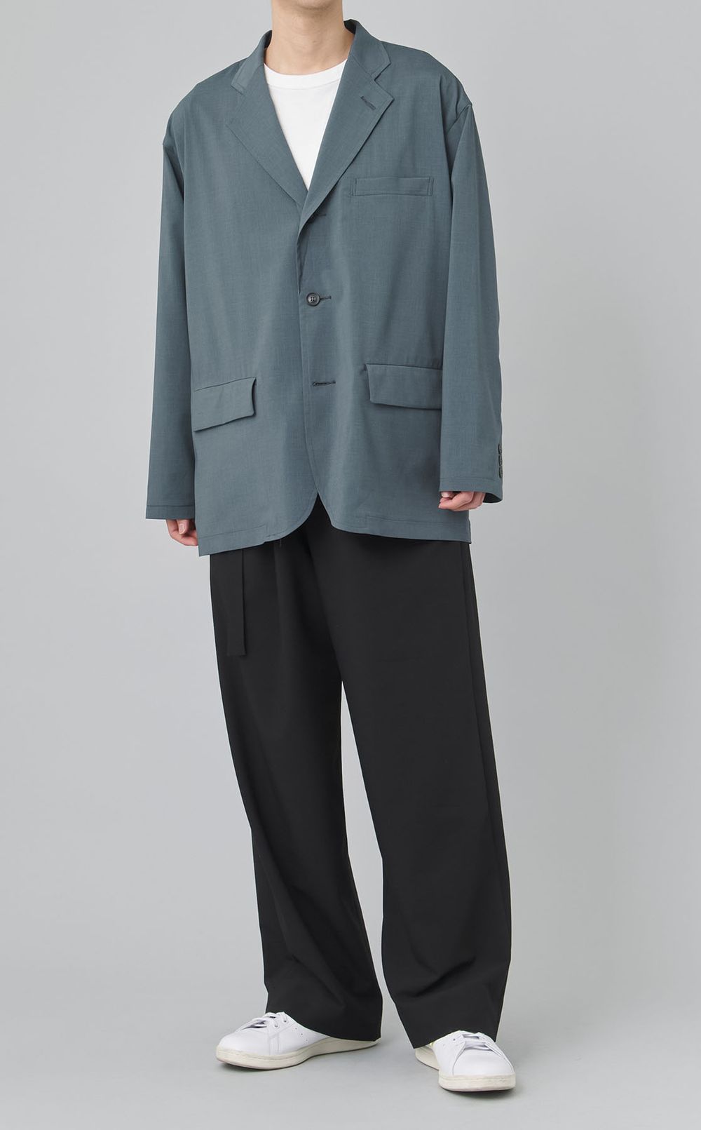 ポプリン3ボタンジャケット