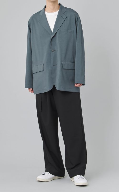 ポプリン3ボタンジャケット