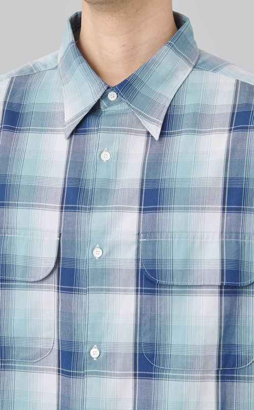 レギュラーカラーチェックシャツ