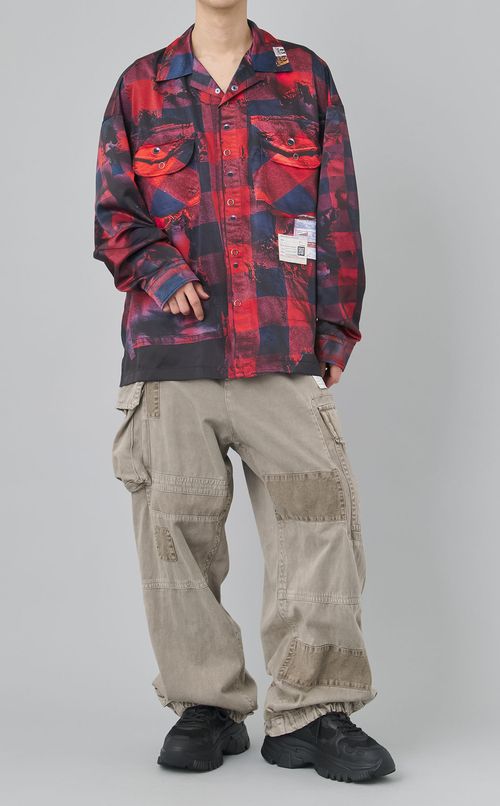 TATAトロンプルイユチェックシャツ