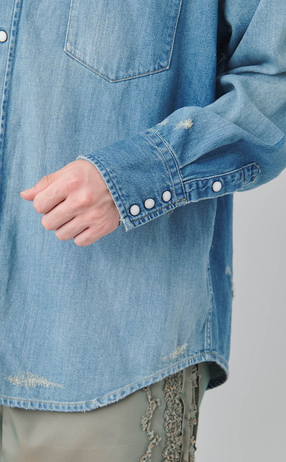 デニムウエスタンシャツ