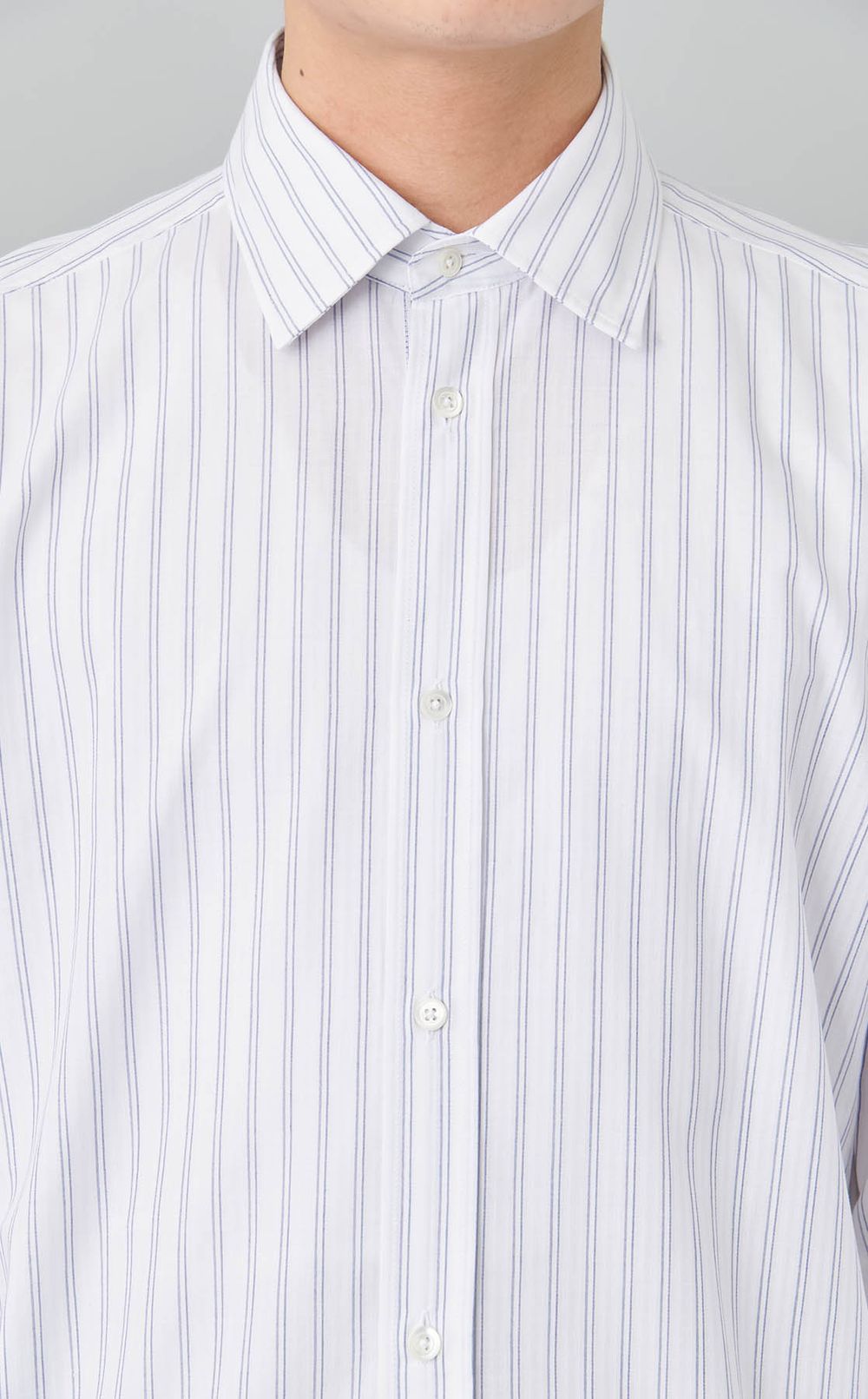 ダブルストライプレギュラーカラーシャツ