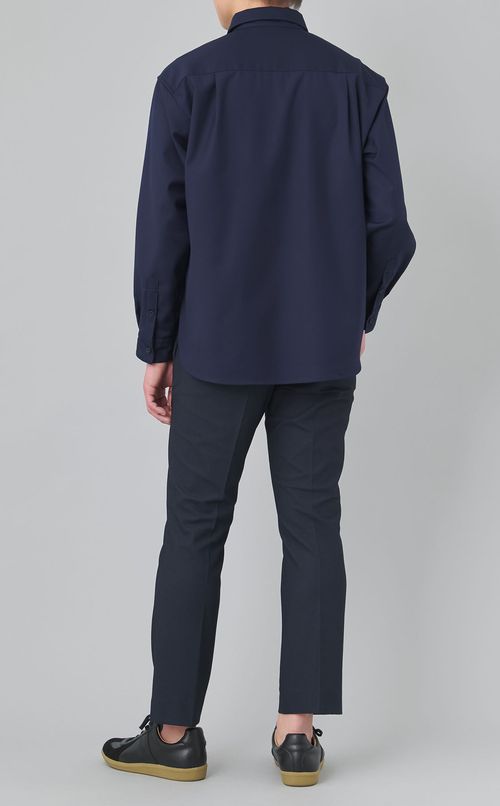 レギュラーカラーツイルシャツ