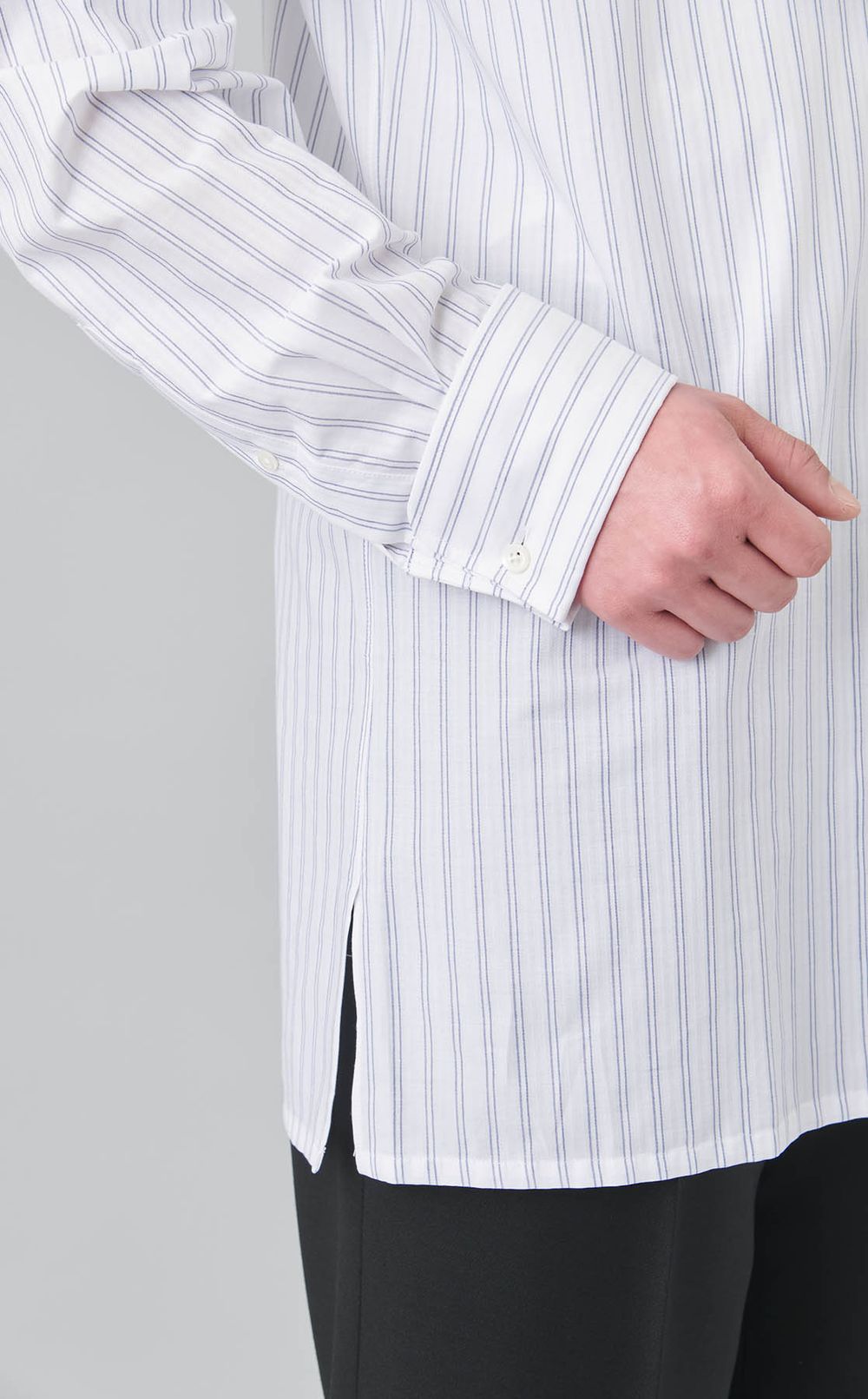 ダブルストライプレギュラーカラーシャツ