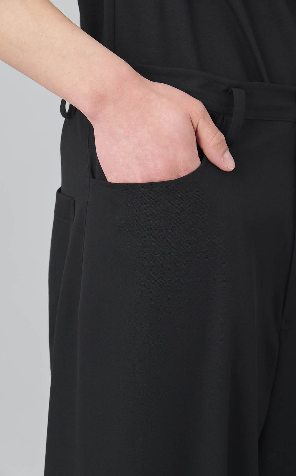 ギャバジンロングストレートパンツ