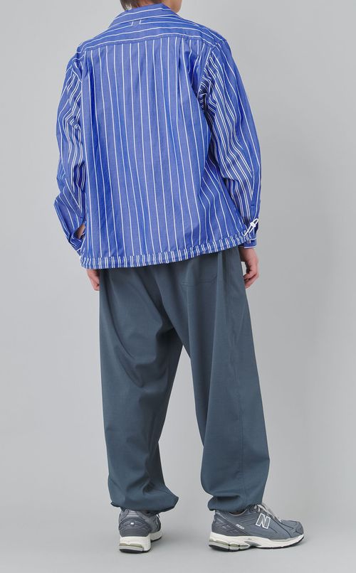 ストライプシャツブルゾン