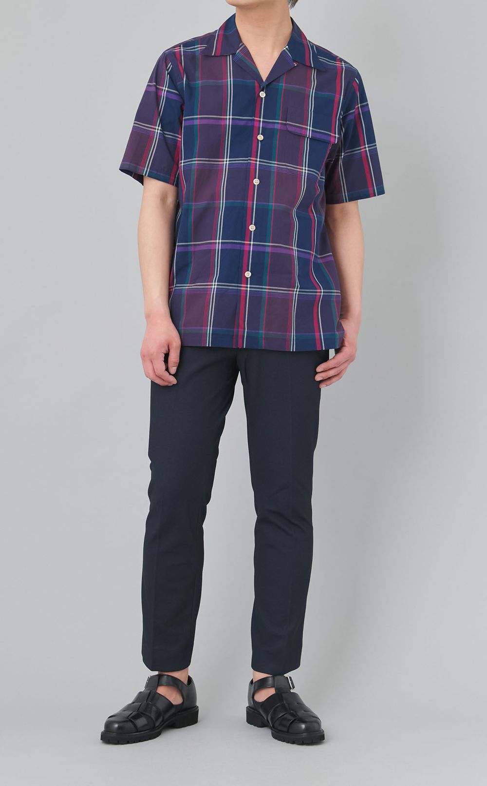 マドラスチェックショートスリーブシャツ