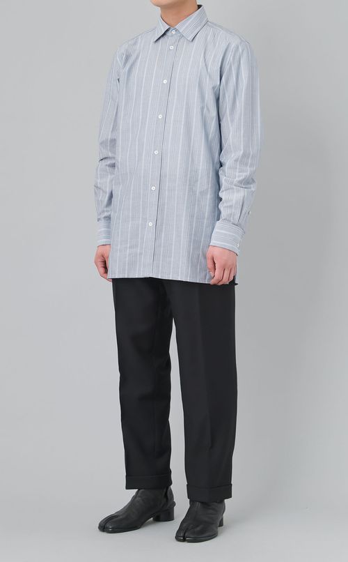 ストライプレギュラーカラーシャツ