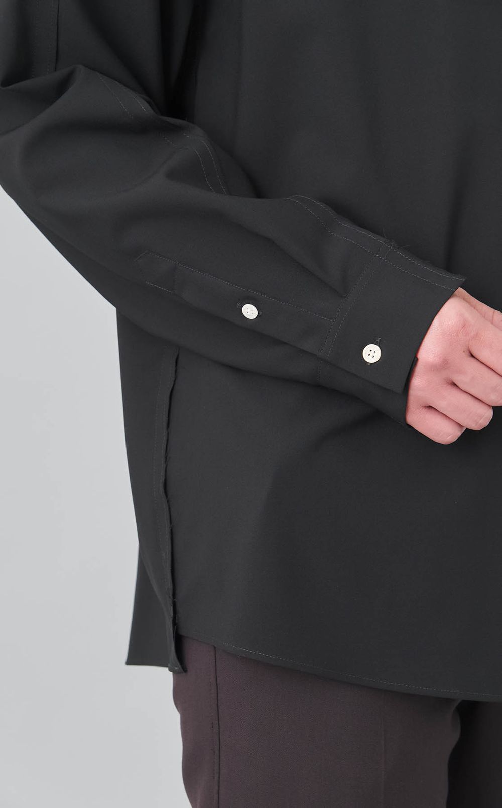 ライトウールロングスリーブシャツ