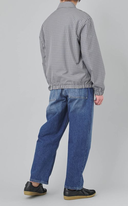 チェックジッパーブルゾン