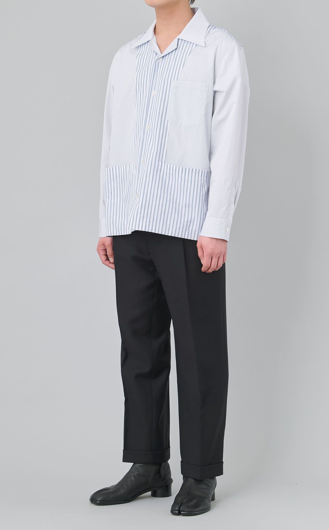 Maison Margiela｜ストライプオープンカラーシャツ