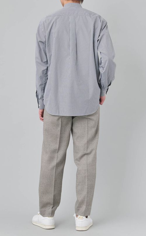 オーバーサイズバンドカラーシャツ