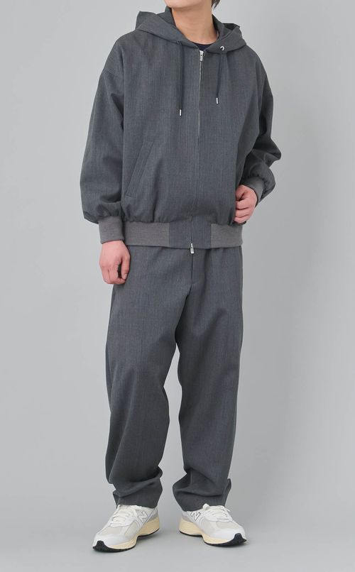 ウールフーディブルゾン