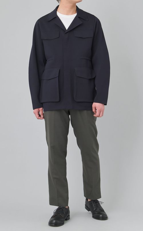 ニットミリタリーブルゾン