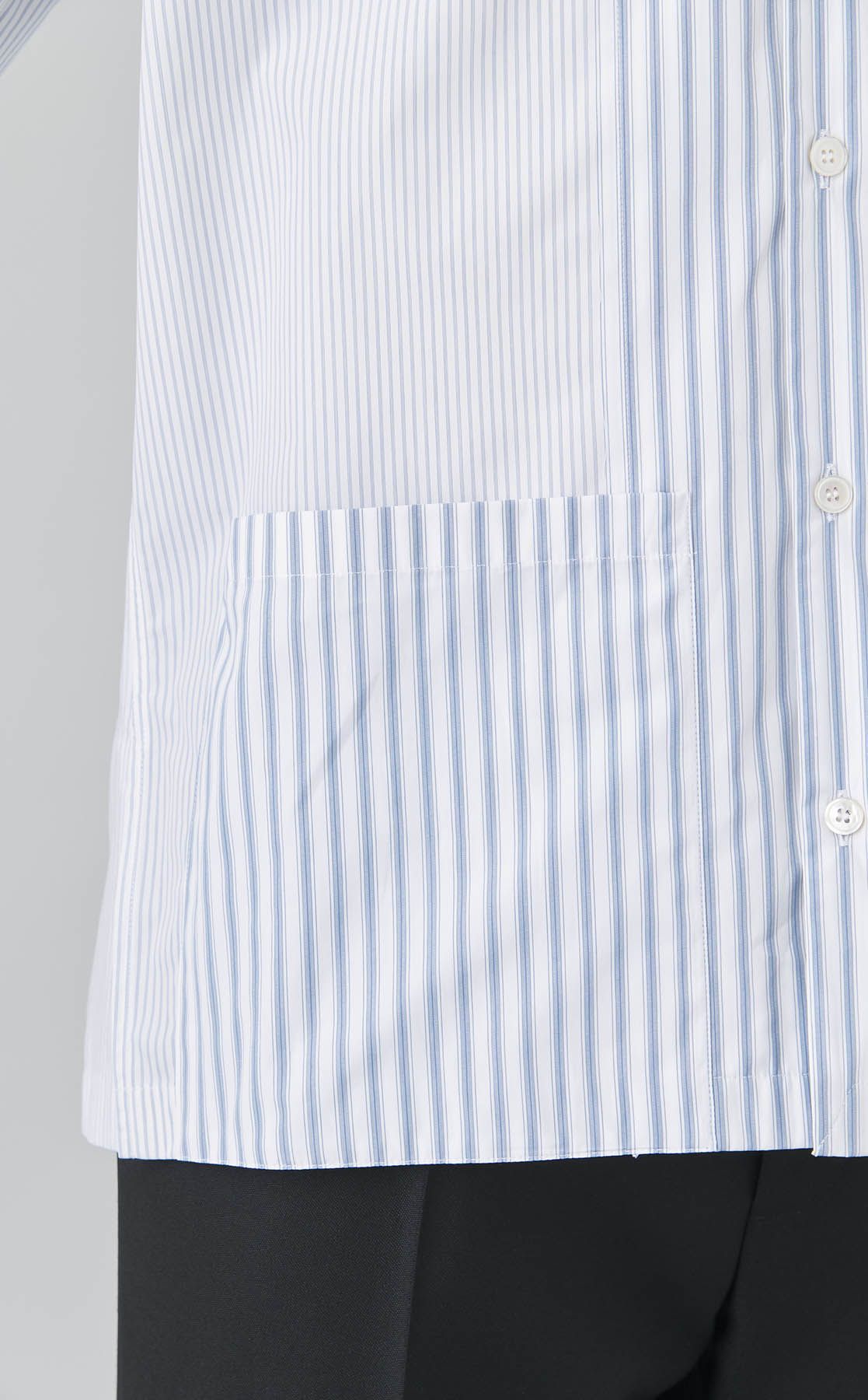 Maison Margiela｜ストライプオープンカラーシャツ
