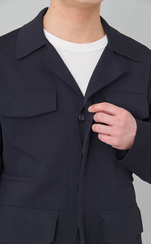 ニットミリタリーブルゾン