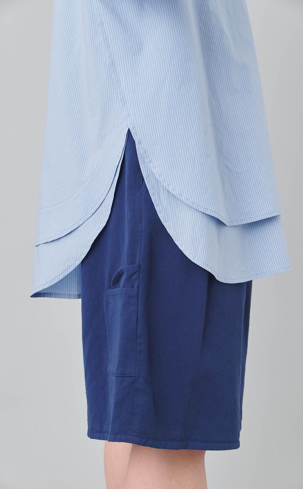 レイヤードオーバーシャツ