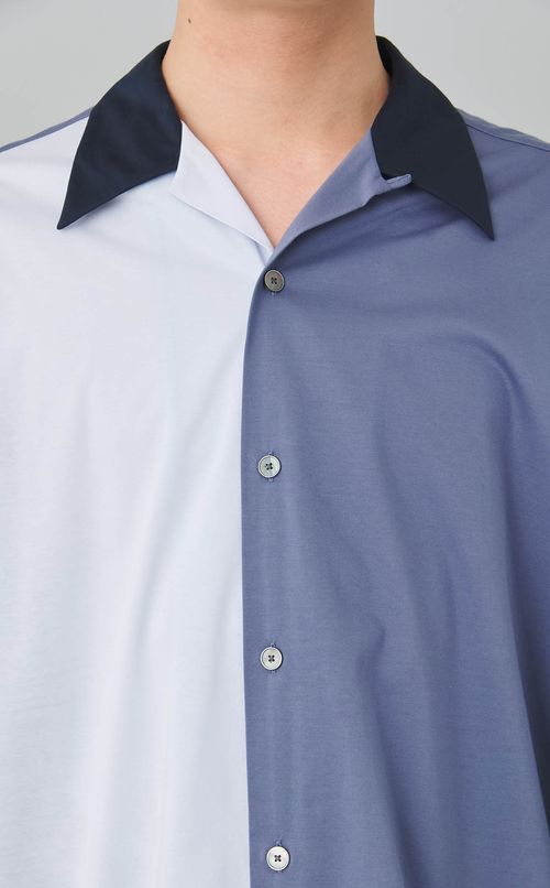 ジャージーオープンカラーシャツ