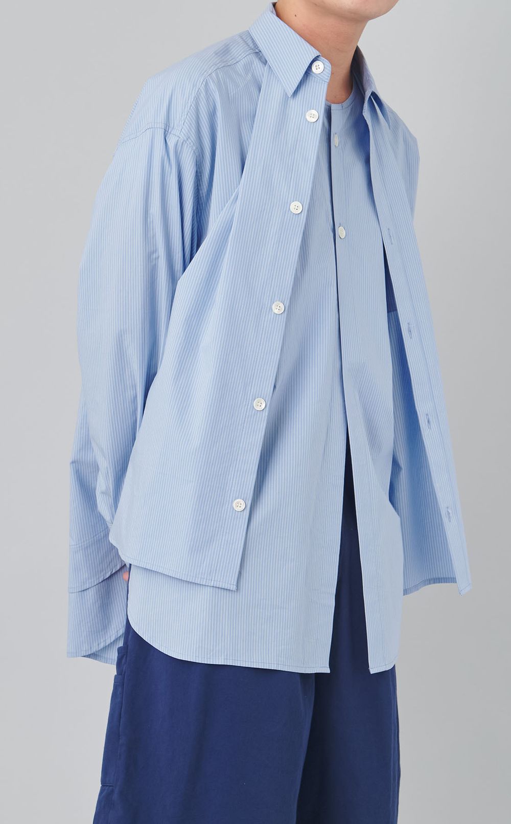 レイヤードオーバーシャツ