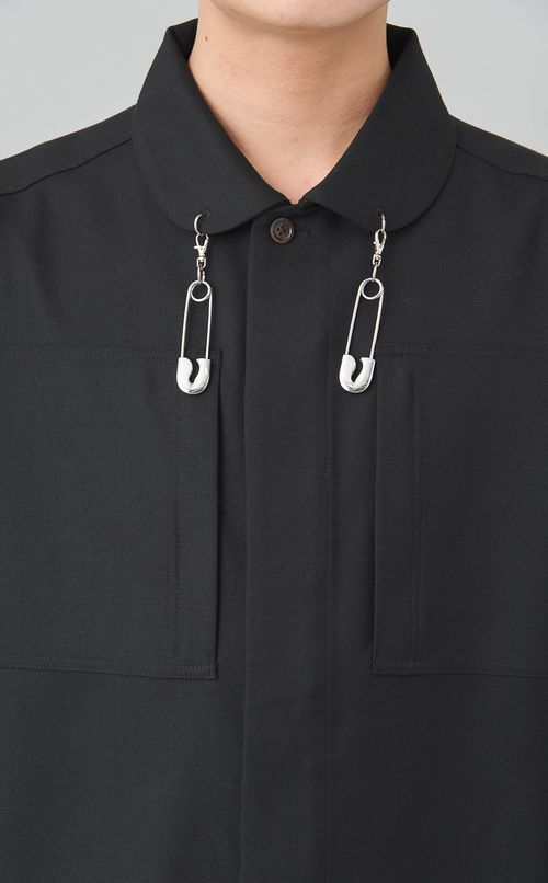 テーラードパターンシャツ