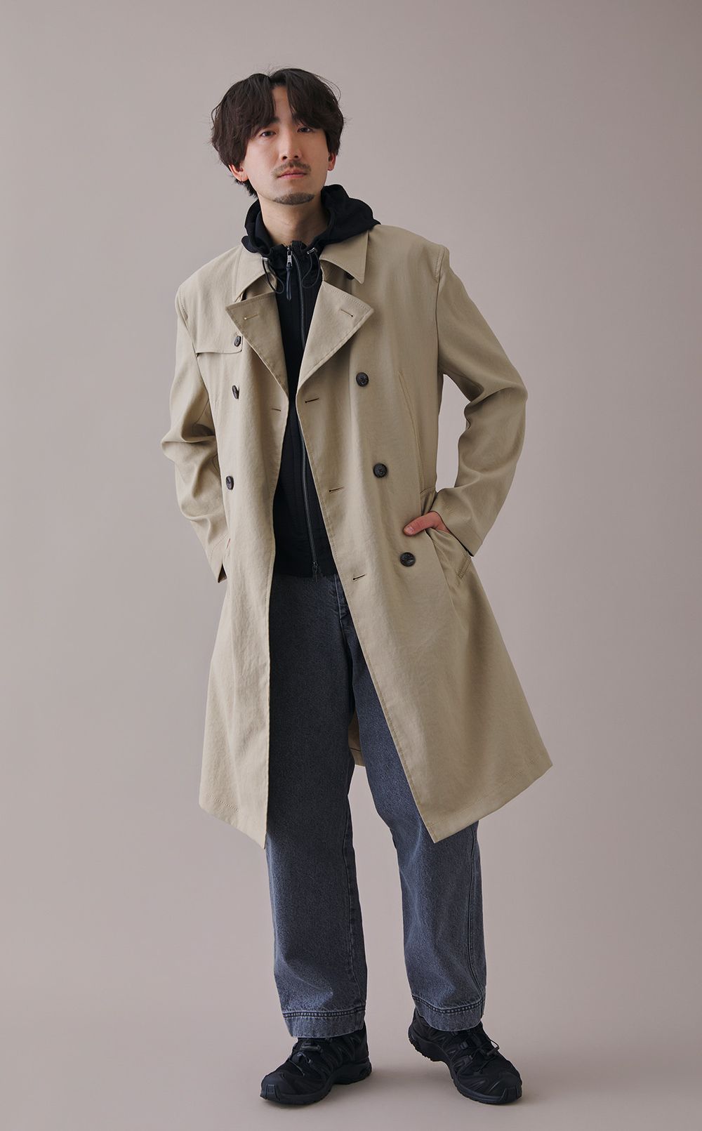 デニムワイドスラックス