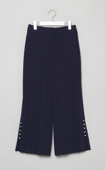 フロントプリーツストレートパンツ