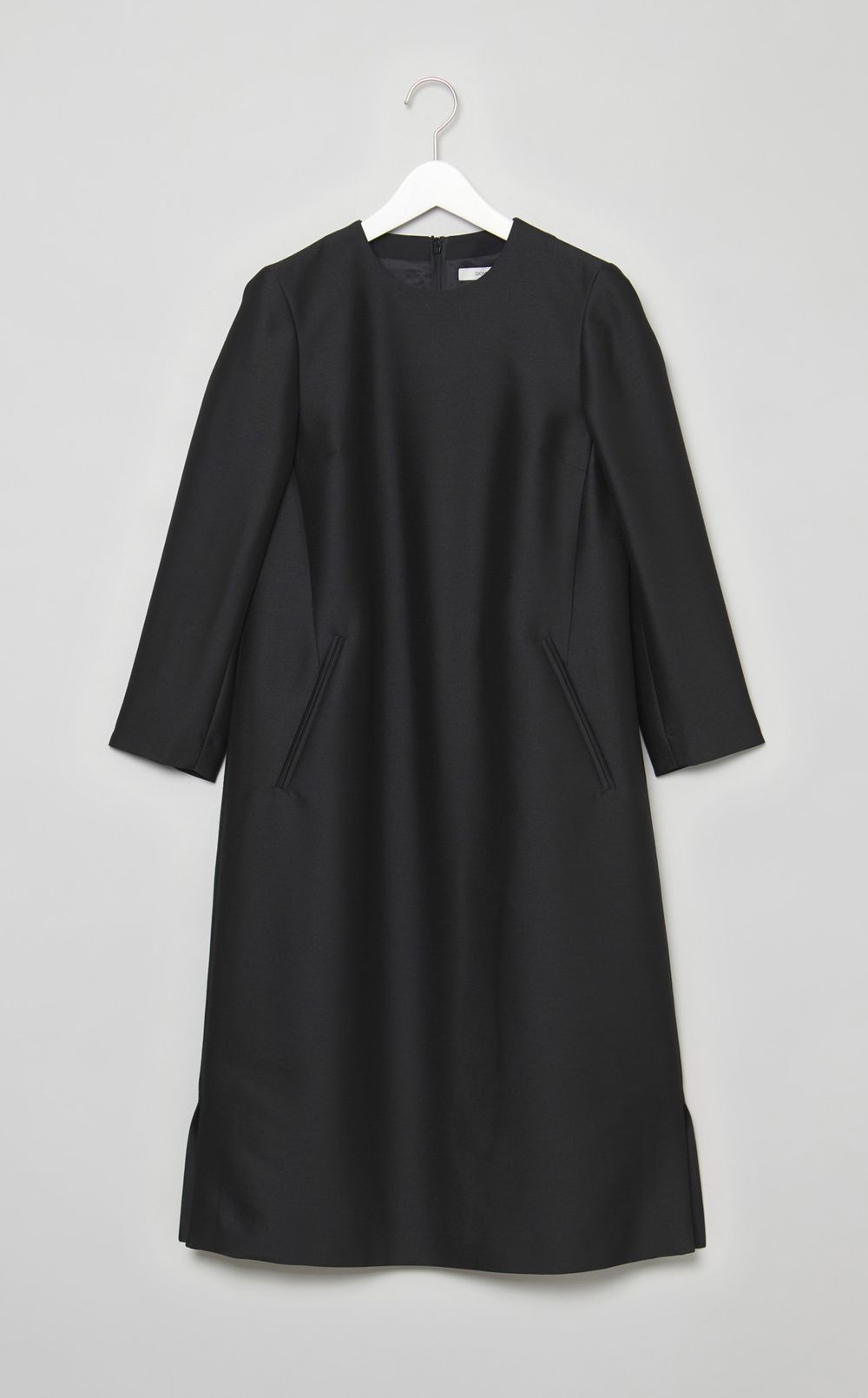 ウールシルクツイルドレス