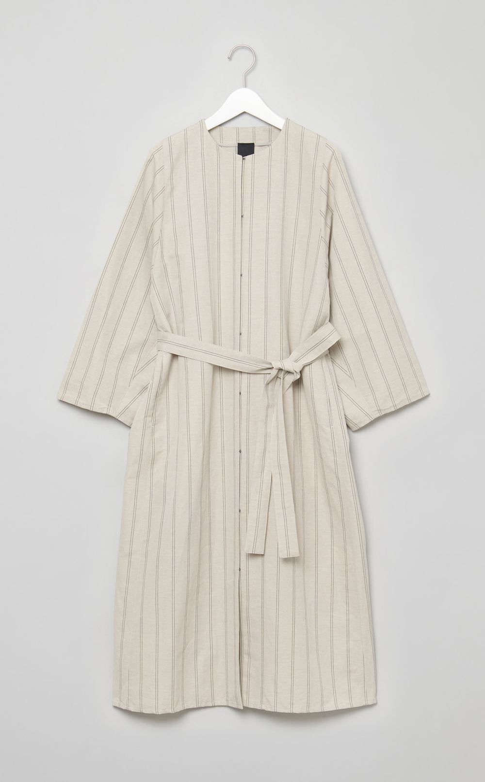 コットンリネンベルトドレス