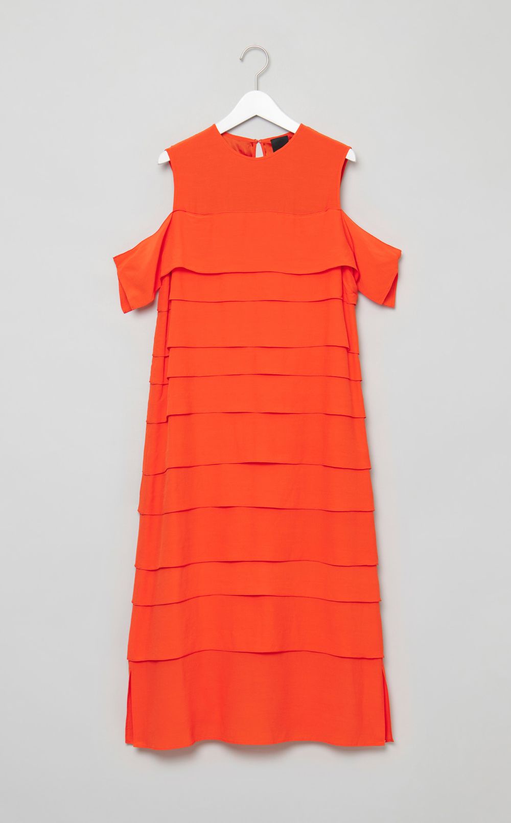 ドレープティアードクレープデシンドレス