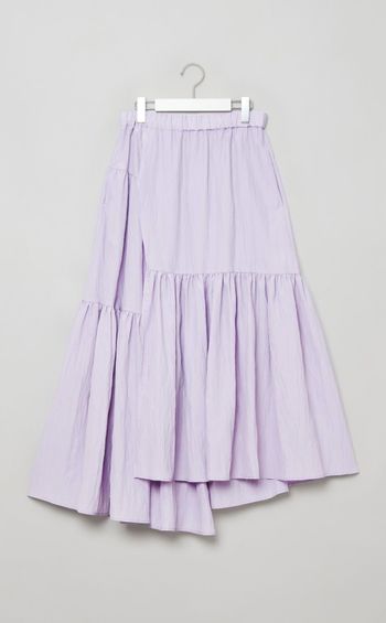 ワッシャーティアードロングスカート