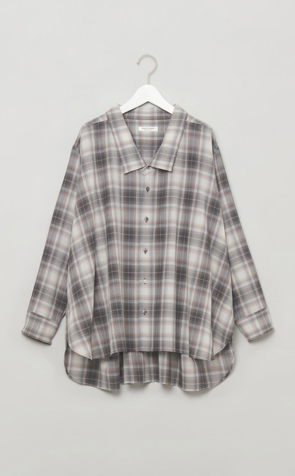 オープンネック2way スカートシャツ