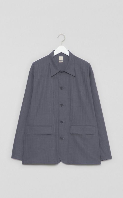 シャドーストライプシャツジャケット